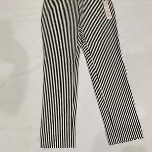 Skinny ankle black and white stripped a . new day